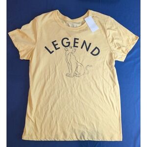 Disney The Lion King‎ Simba Legend Graphic T-Shirt Yellow NEW